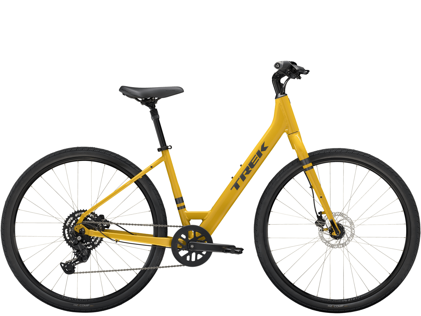 Trek Verve 2 Lowstep Gen 5 M Baja Yellow Trek Bicycle Corporation