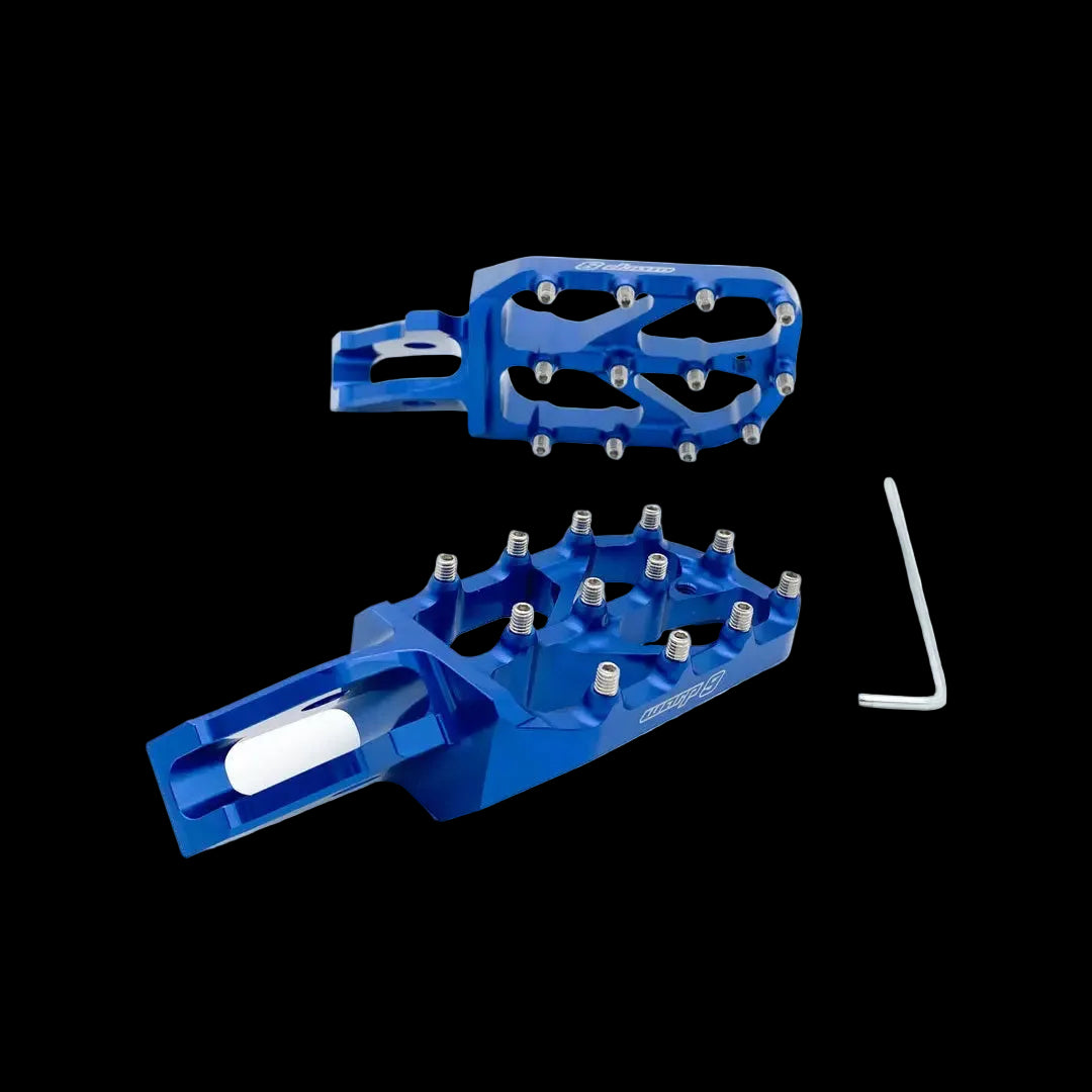 Warp 9 Blue Ultra Bee Foot Pegs Warp 9 Racing