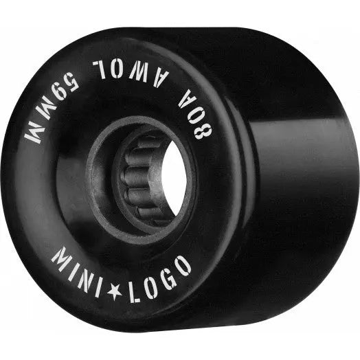 Mini Logo AWOL Skateboard Wheels 59mm (80A) - Black BIKEFACTORY Hawaii