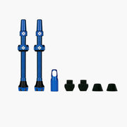 Muc-Off V2 Tubeless Valve Kit - Blue, 80mm, Pair