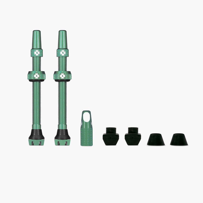 Muc-Off V2 Tubeless Valve Kit - Turquoise, 60mm, Pair
