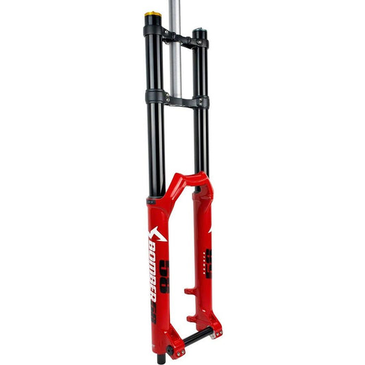 Marzocchi Bomber 58 Suspension Fork: 27.5", 203mm Travel 20 x 110mm, GLOSS RED