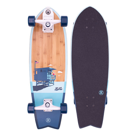 Z Flex Bamboo Surfskate Fish Complete 31"