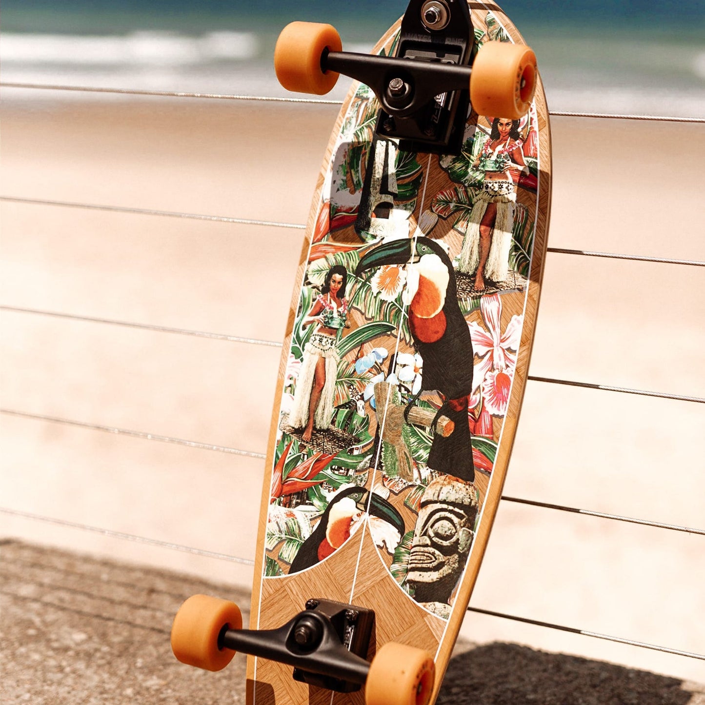 Z Flex Banana Train Surfskate Fish Complete 31"