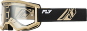 FLY RACING FOCUS GOGGLE BLACK/KHAKI W/ CLEAR LENS