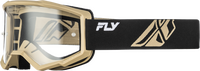 FLY RACING FOCUS GOGGLE BLACK/KHAKI W/ CLEAR LENS