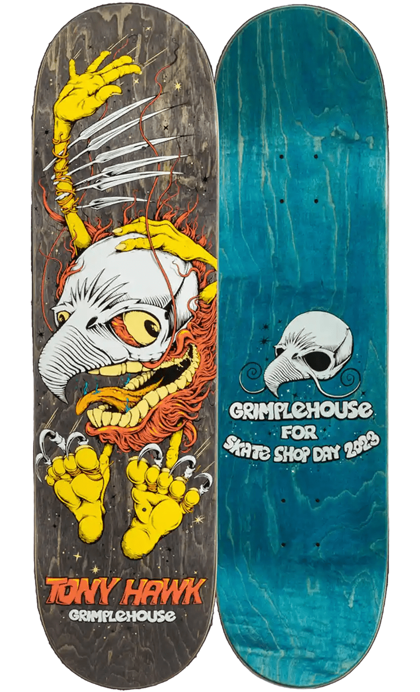 Grimplehouse Tony Hawk "Skate Shop Day" 31.8"x8.5" Deck BIKEFACTORY HAWAII