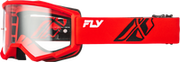 FLY RACING FOCUS GOGGLE RED/BLACK W/ CLEAR LENS