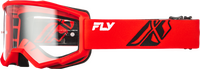 FLY RACING FOCUS GOGGLE RED/BLACK W/ CLEAR LENS