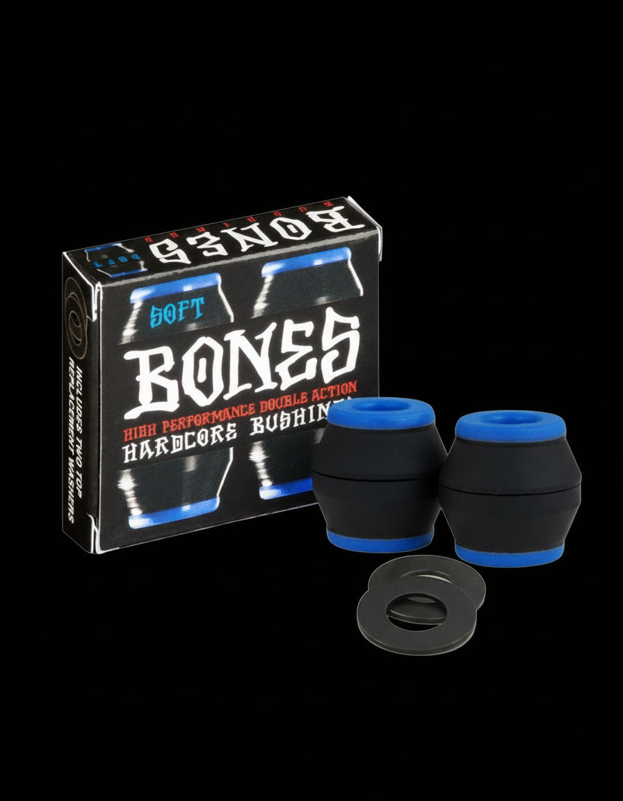 Bones Soft Bushings - Blue/Black Bones