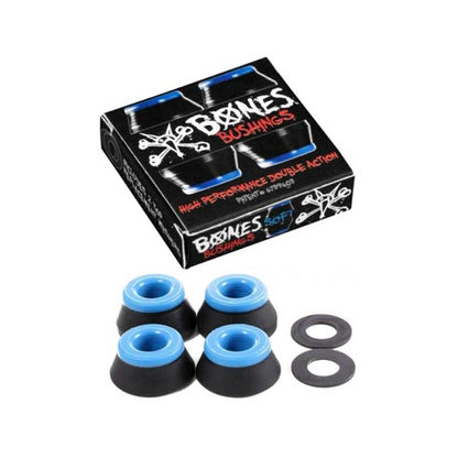 Bones Soft Bushings - Blue/Black Bones