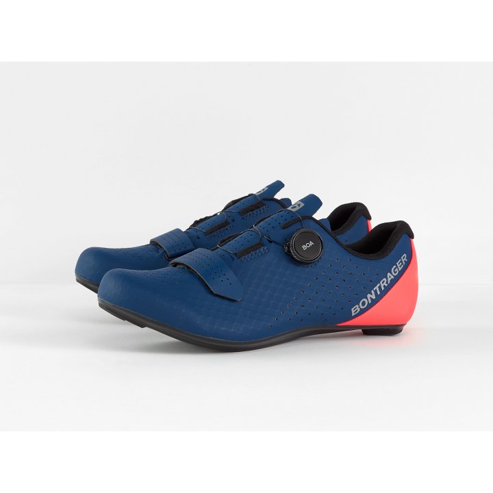 Bontrager Circuit Road Cycling Shoe (48cm) - Nautical Navy/Radioactive Coral