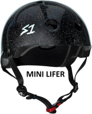 S1 Mini Lifer Helmet Black Gloss Glitter Large