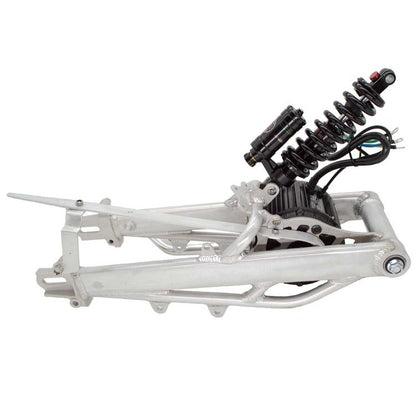 Burromax Extended LONG Swingarm TT1600R Performance Upgrade, 2.5Kw Motor, 120mm Over Stock Extended Swing Arm, 230mm Shock and 60A Controller (#16057)