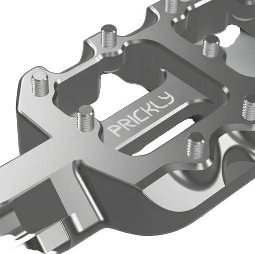 Prickly Raw/Silver Pins Foot Pegs for Surron/ERP