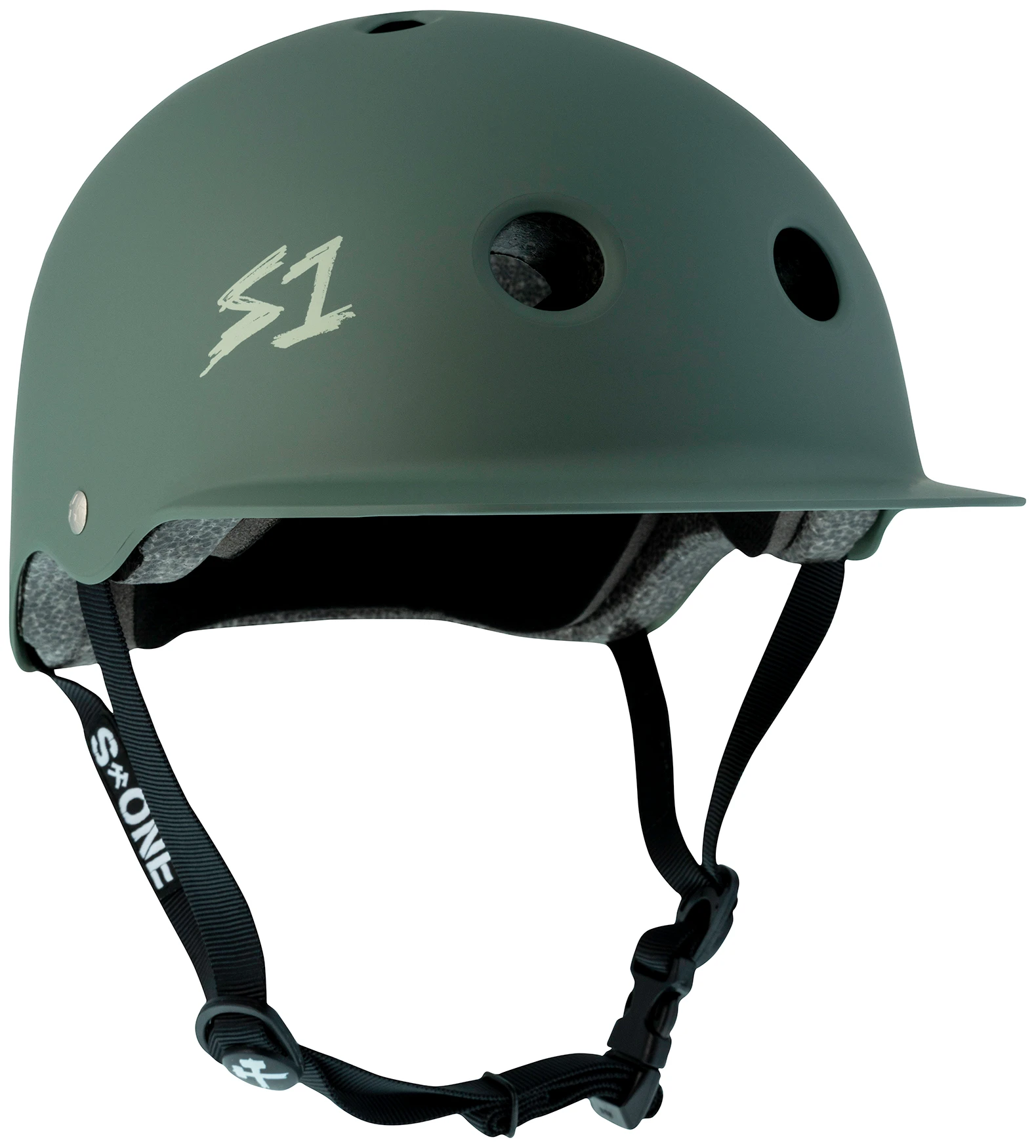 S1 Lifer Brim Helmet - Ambush Green Matte Medium
