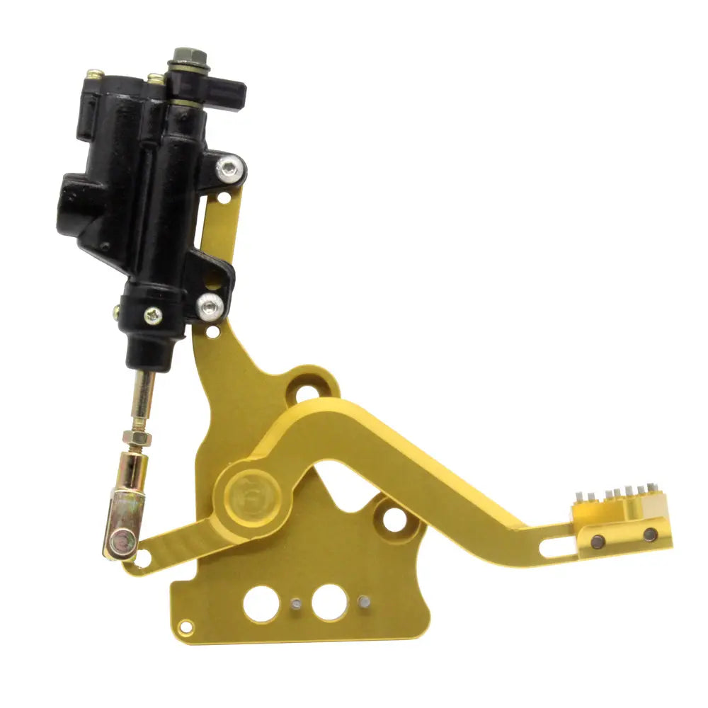 NTC Designs (Sur Ron) Gold Hydraulic Rear Foot Brake Standard Length NTC Designs