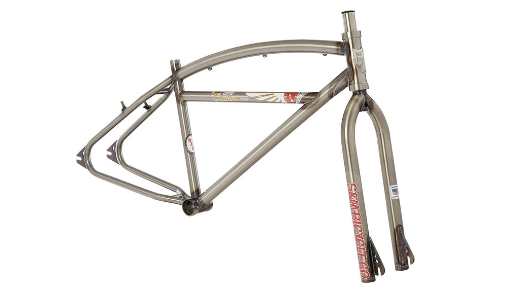 S&M COVID-26 Cruiser Frame & Fork 22" Gloss Clear S&M