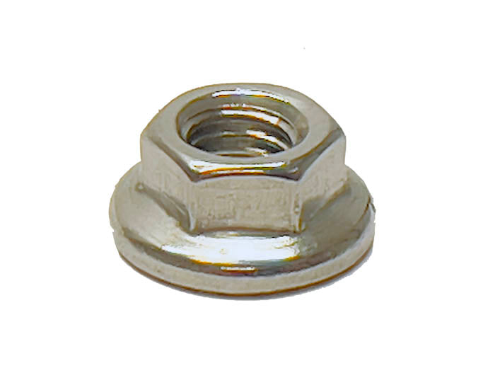 Nut, Flange Locking (CP), M6 (Part #00261) Fits TT1000R, TTMAX, TT1600R, HRH, HRS, XRA, XRB