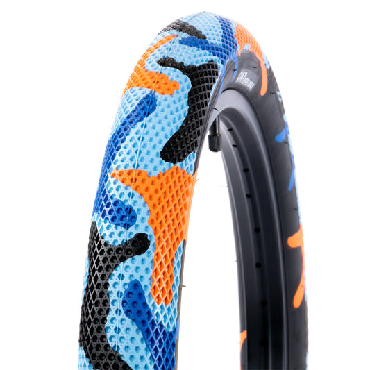 Cult Vans Collab 26" x 2.10" Blue/Orange Camo w/Black Sidewall Tire