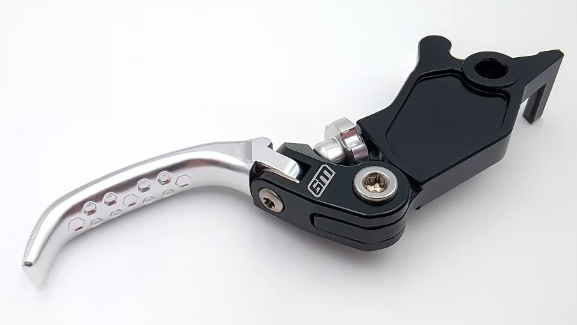 Warp 9 Racing Emoto Folding Brake Lever Silver Anodized (Right)