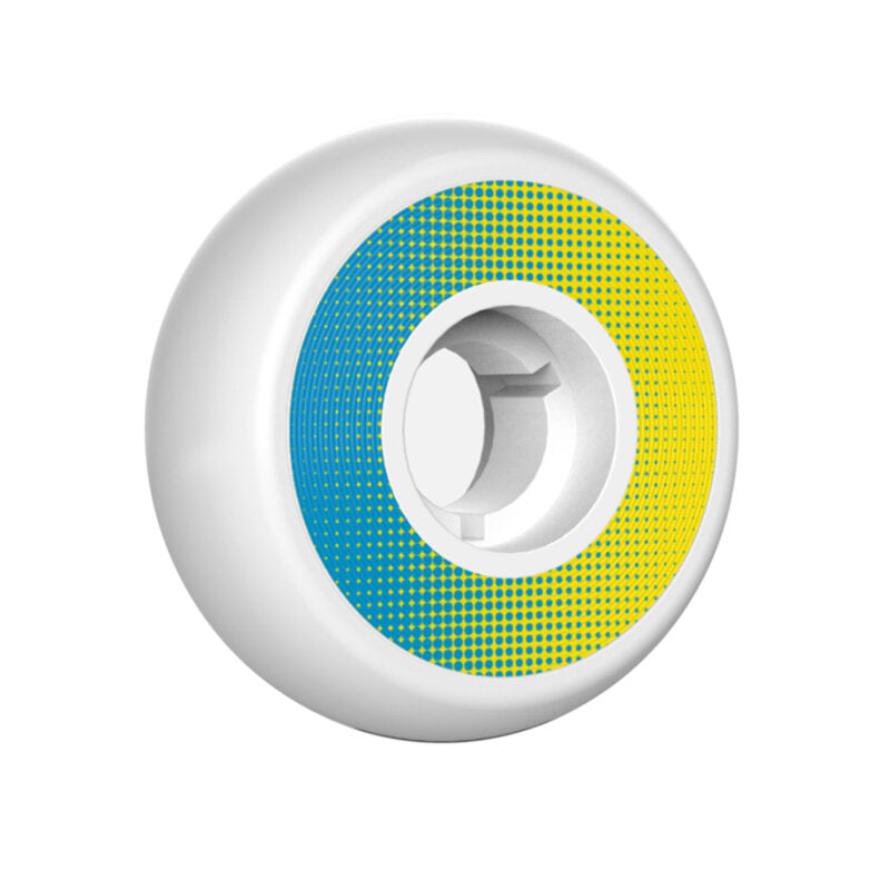 Dead Wheels 58mm (88A) - White Blue/Yellow