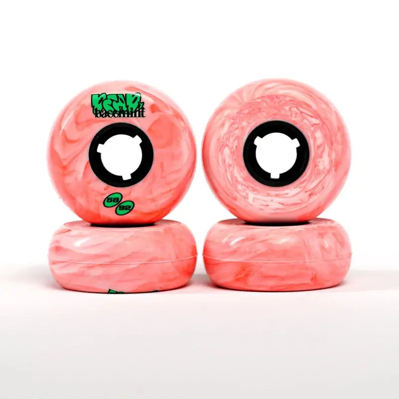 Dead Wheels x Bacemint 58mm 92a Pink Marble Inline Wheels Dead Wheels