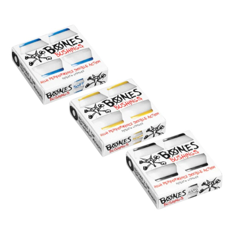 Bones Soft Bushings  - Blue/White Bones
