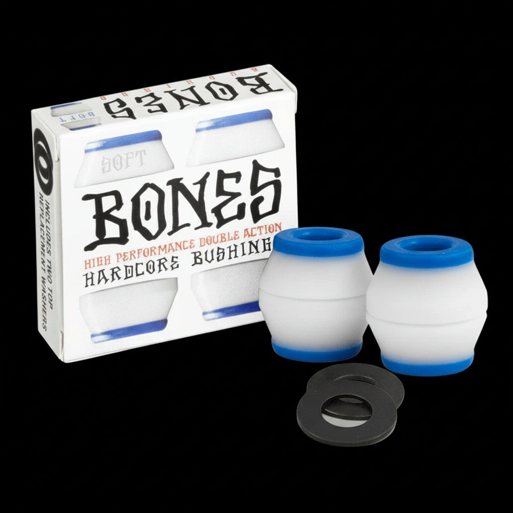 Bones Soft Bushings  - Blue/White Bones