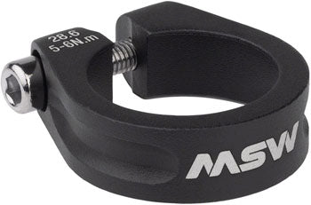 MSW Seatpost Clamp - 28.6mm, Bolt-On, Black