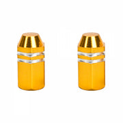 Trik Topz Finned Gold Valve Caps (1pr)