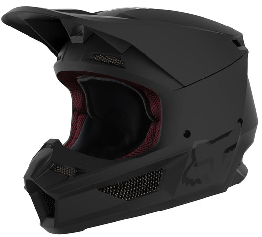Fox Racing Youth V1 Full-Face Helmet - Matte Black, Small