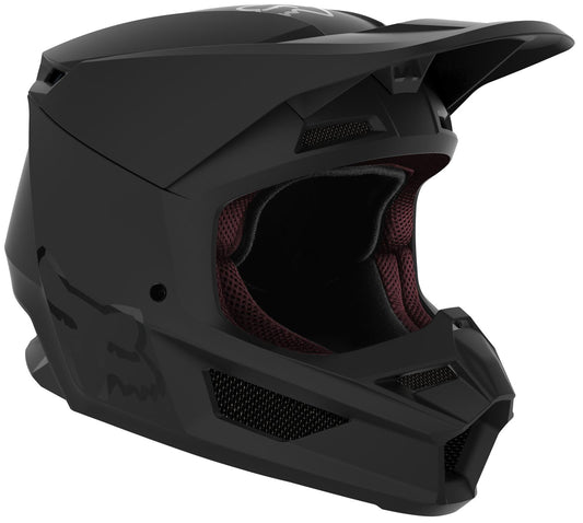 Fox Racing Youth V1 Full-Face Helmet - Matte Black, Small