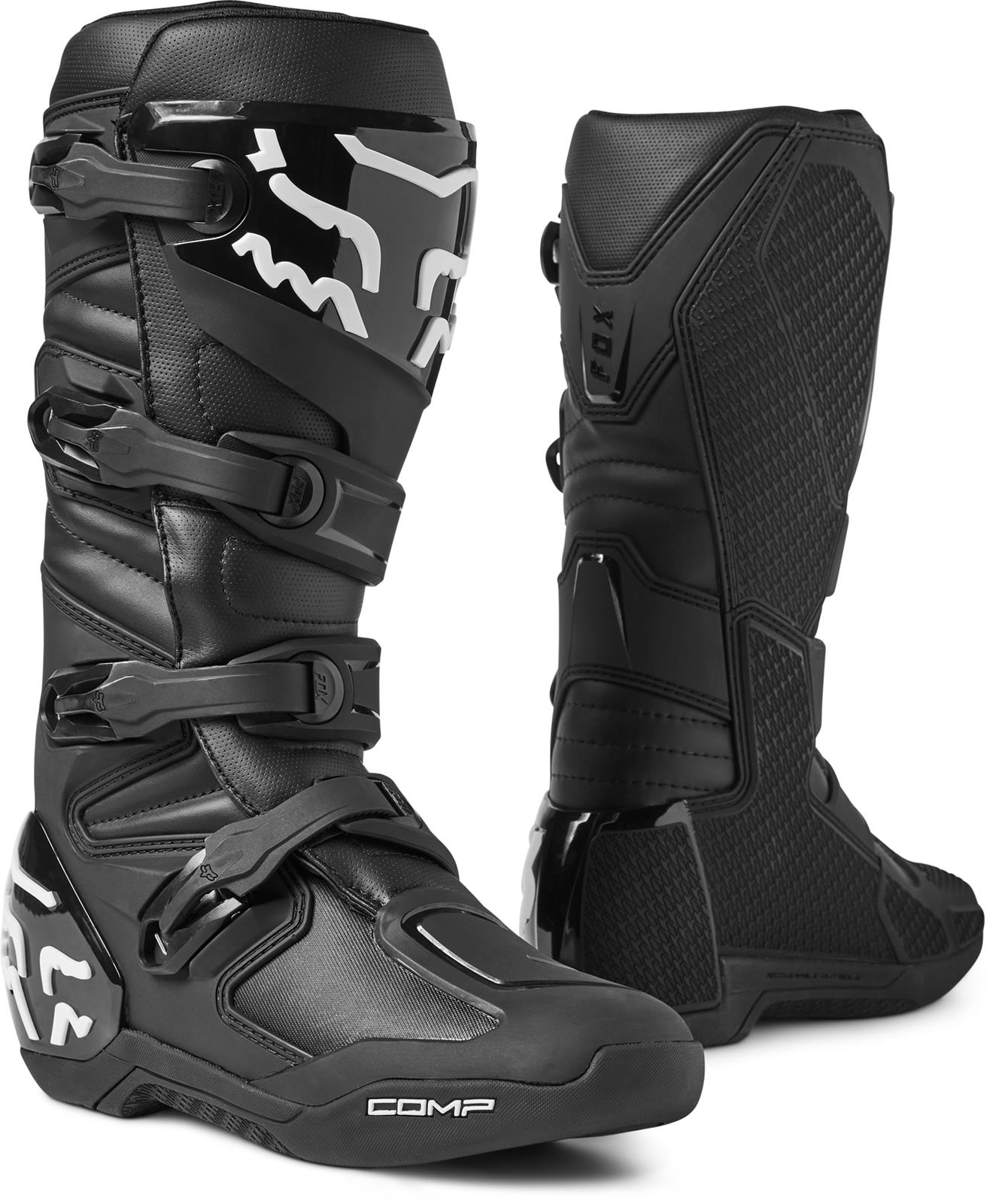 Fox Racing Comp Boots 9.5 Black Fox Racing