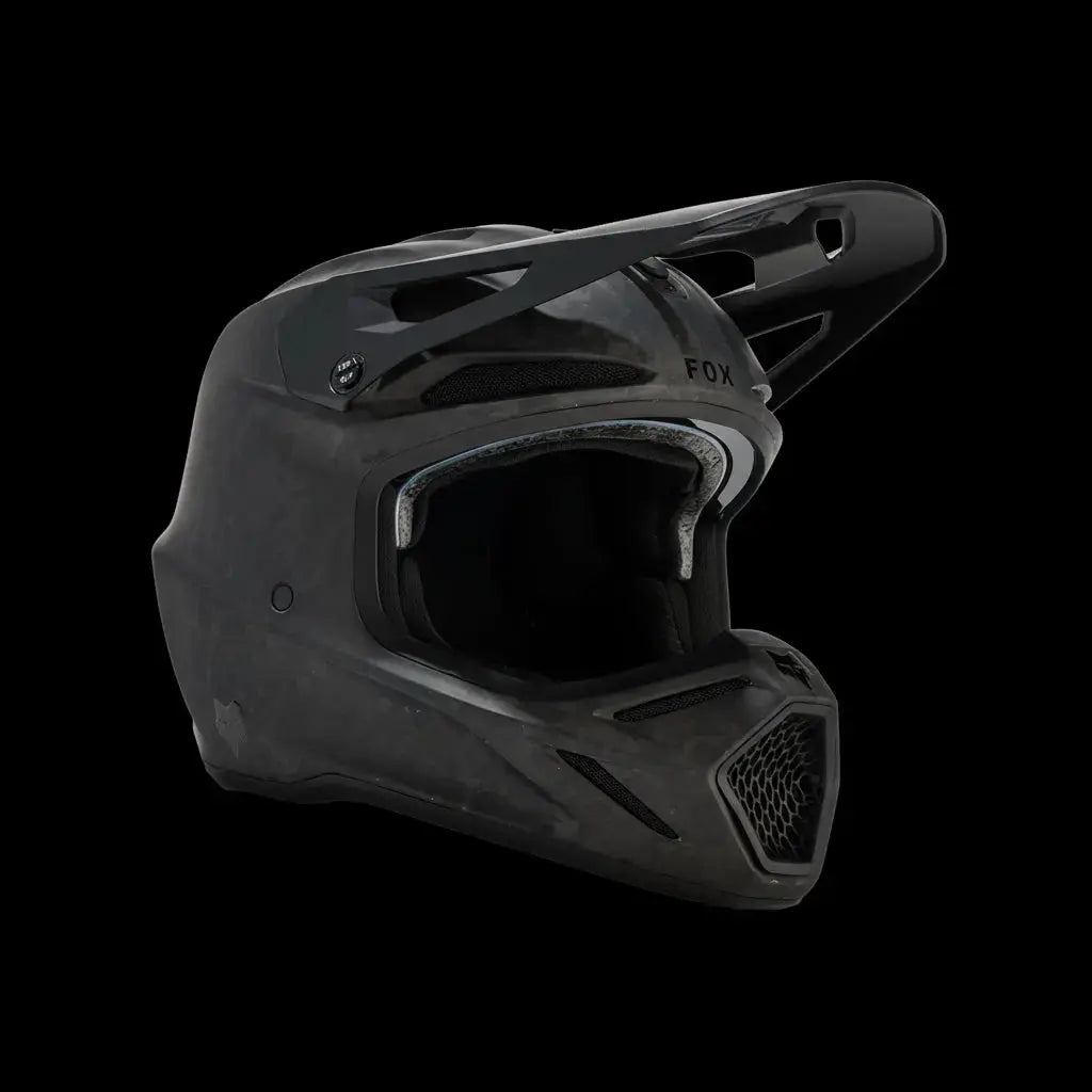 Fox Racing V3 RS Carbon Matte Black Helmet Small Fox Racing