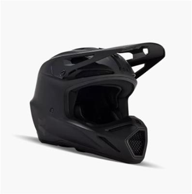 Fox Racing V3 Solid Helmet [MT BLK] XLarge