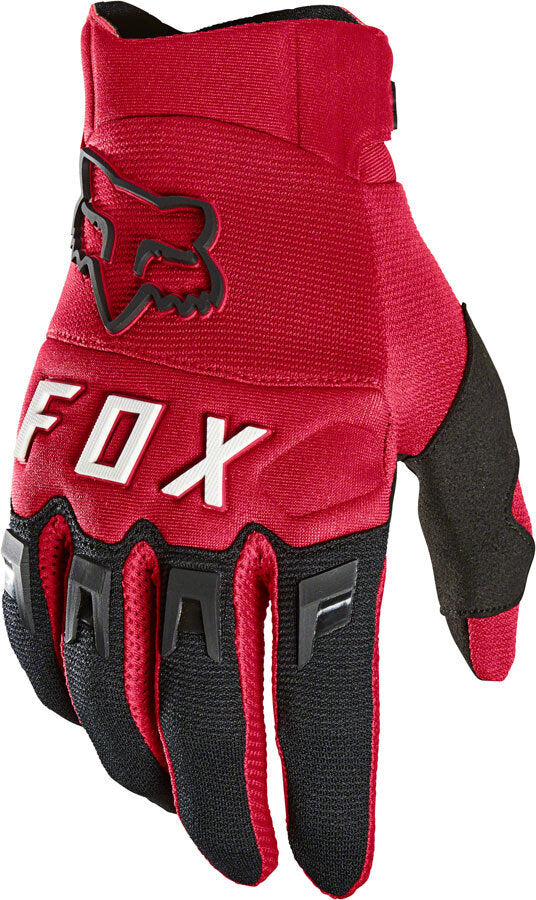 Fox Racing Dirtpaw Gloves (L) - Fluorescent Red