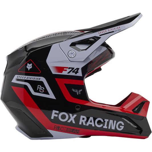Fox Racing Fluorescent Red V1 Race Spec Full Face Helmet