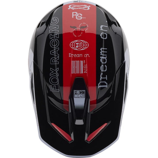Fox Racing Fluorescent Red V1 Race Spec Full Face Helmet