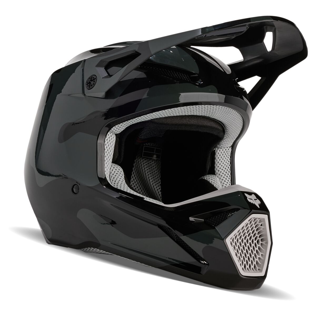 Fox Racing Black Camo V1 Bnkr Full-Face Helmet