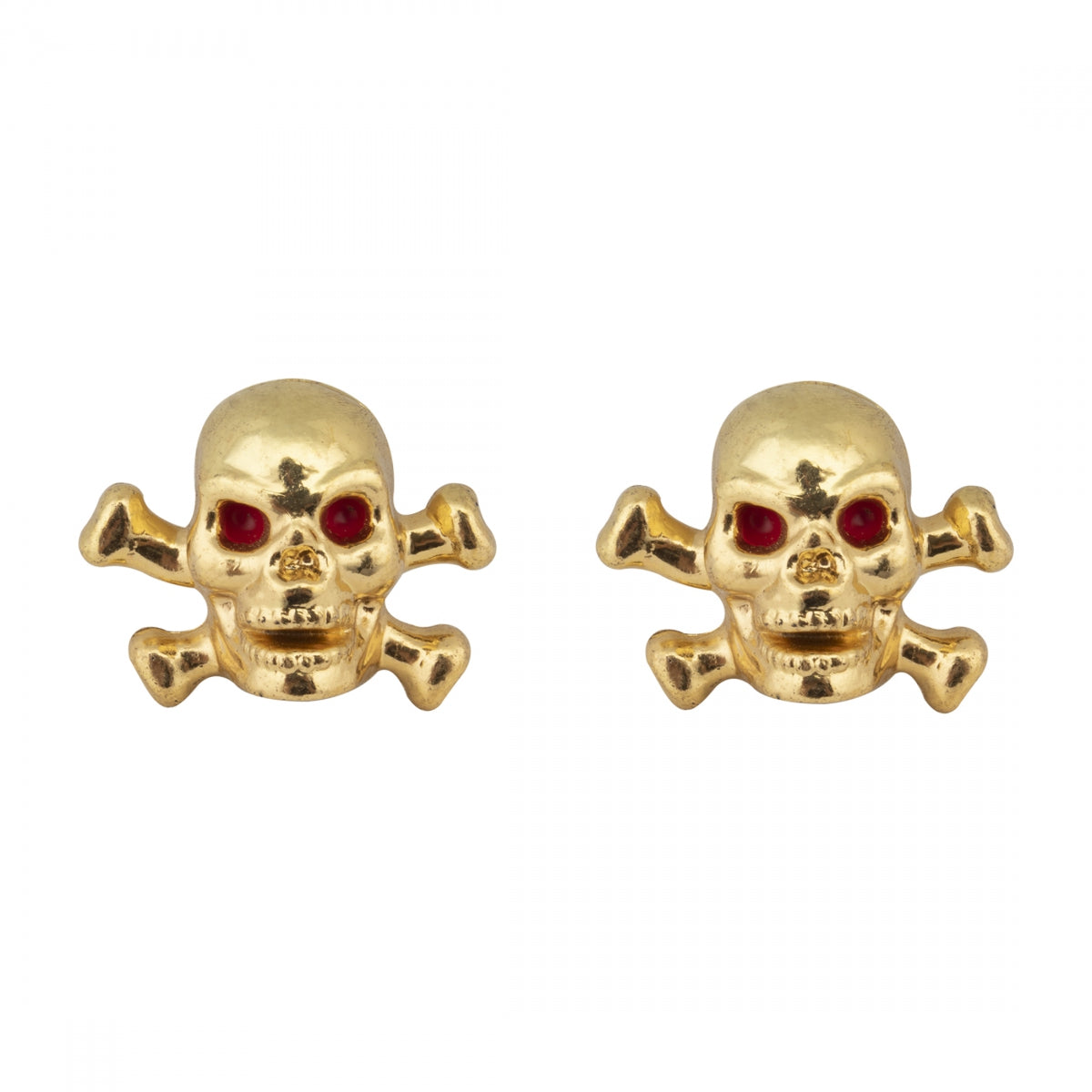 Trik Topz Skull-X bones Gold Valve Caps (1pr)