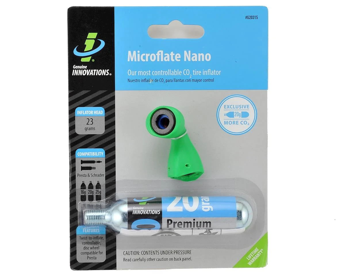 Genuine Innovations Microflate Nano Cartridge (20g) - Green