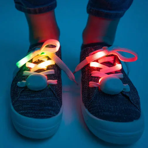 Brightz LED Shoelaces 1 Pair - Red/Green/Blue Fast Flash Brightz