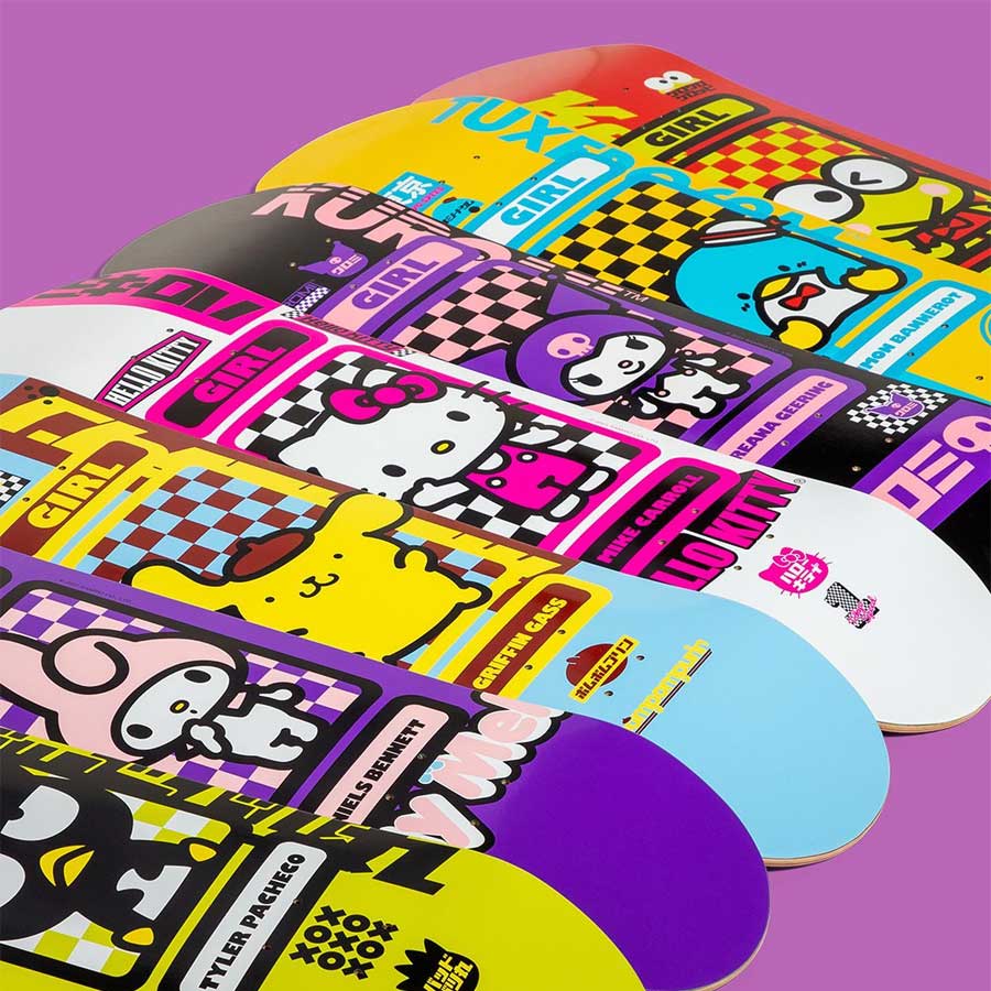 Girl Skateboards x Sanrio Bannerot Tokyo Speed Deck 8.25" Girl Skateboards
