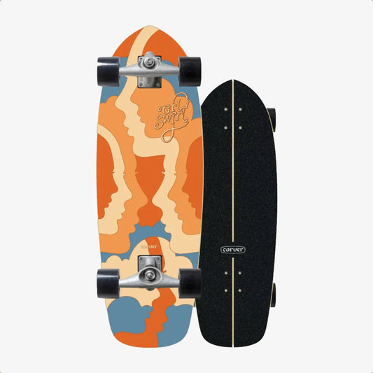 Carver CX Raw 29.5" GRLSWIRL Silhouette Surfskate Complete
