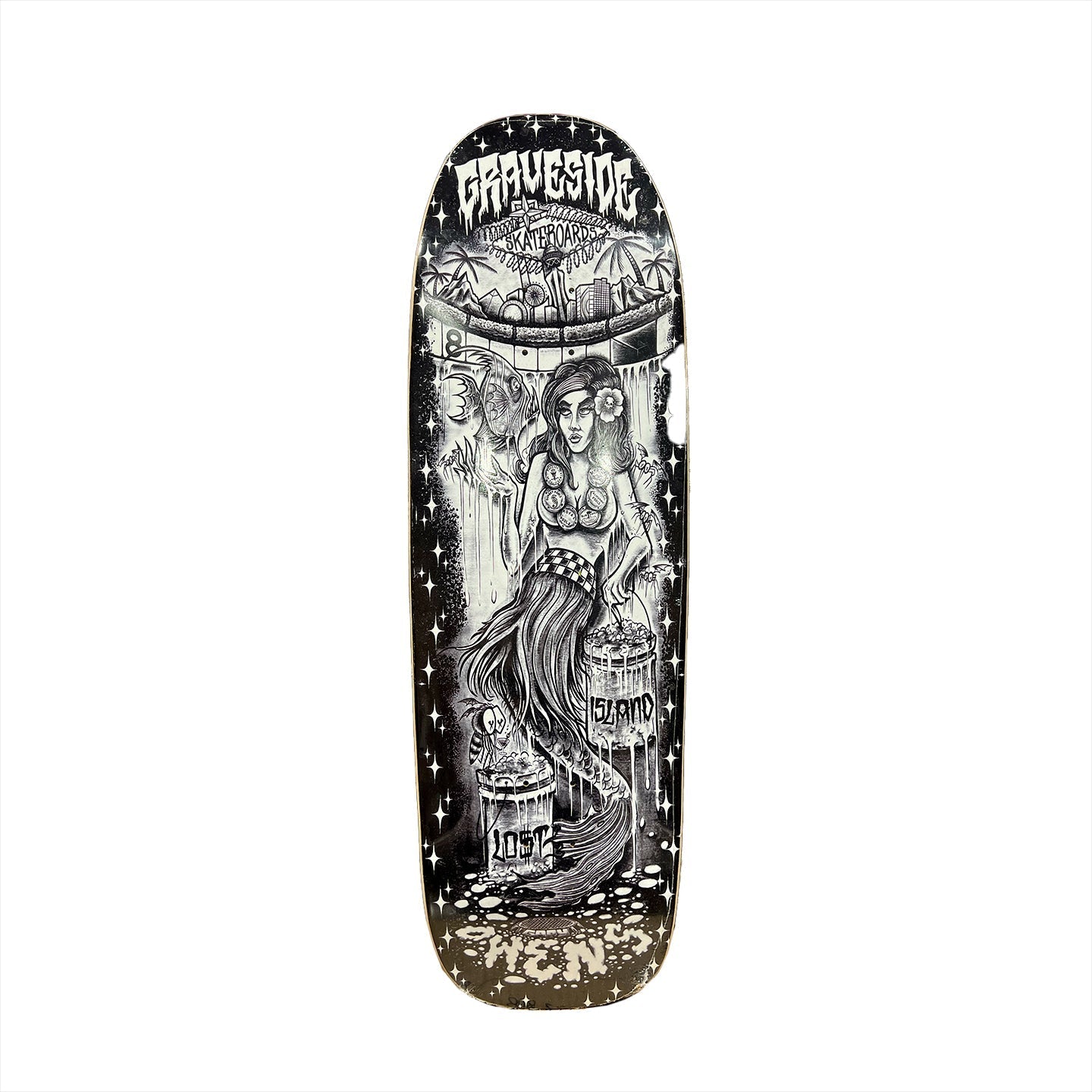 Graveside Skateboards Gary Owens Model Deck