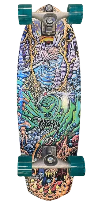 Carver Lost C7 Raw Rocket Redux Drew Brophy Surfskate 32.5“ Carver Skateboards