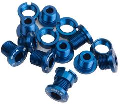 Box One Alloy 7075 Chainring Bolts - Blue