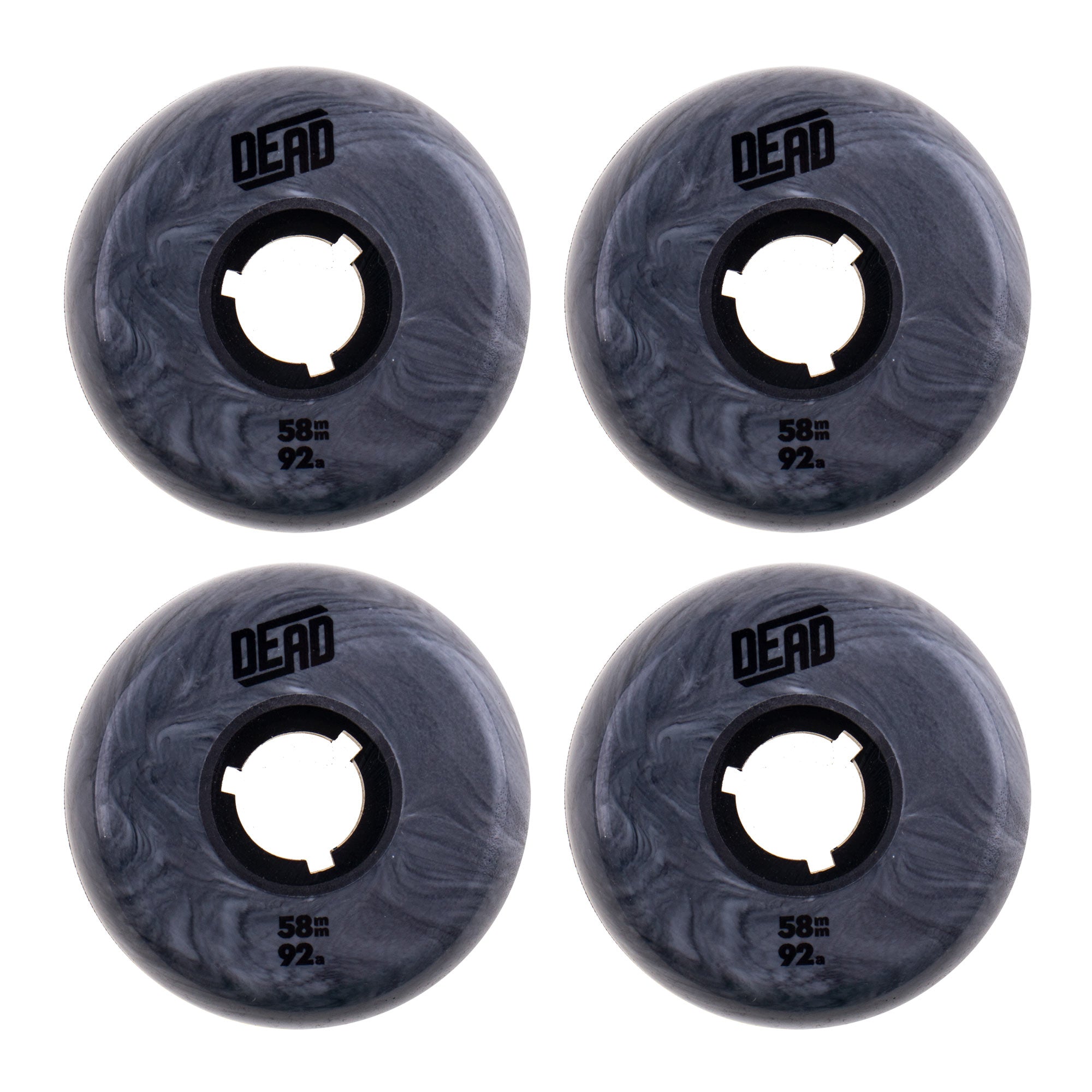 Dead Wheels 58mm (92A) - Black Swirl