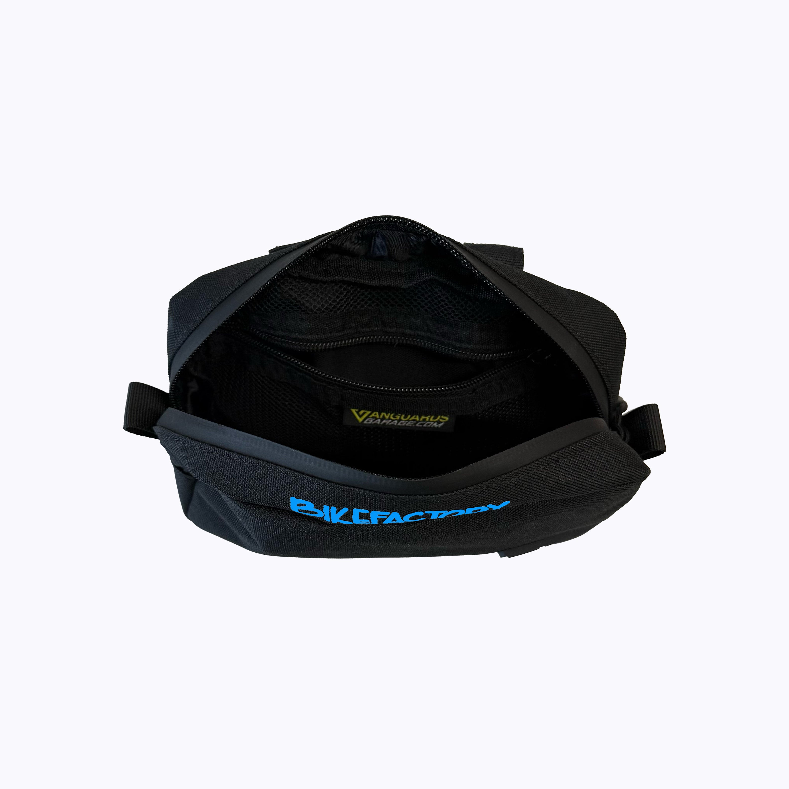 Vanguard's Garage X BIKEFACTORY Fat Sack Handlebar Bag - Blue